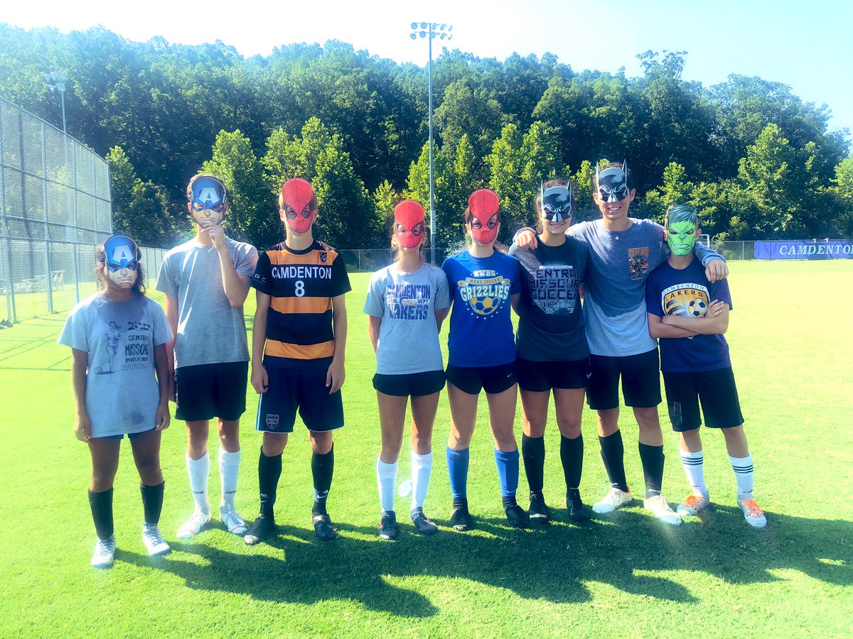 LakerLadySoccer's tweet photo. Last day of camp this week. We had a great turnout! #lakersoccer 

Last day tournament results 
 Batmans-  1st place 
Spider-Mans- 2nd place 
Avengers- 3rd place https://t.co/fLIfuaHcnz