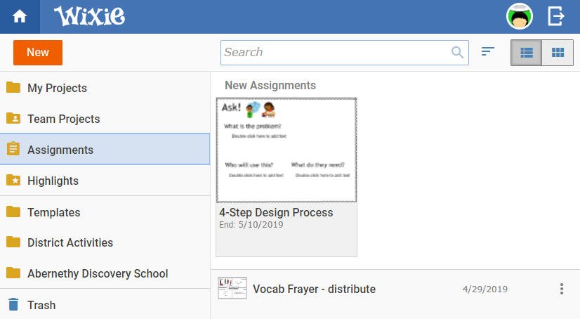 Tech4Learning's tweet photo. Students can use the Assignments folder in the #Wixieupdate to view and edit a filtered list of work that has been assigned to them. https://t.co/vlvyESWYX3