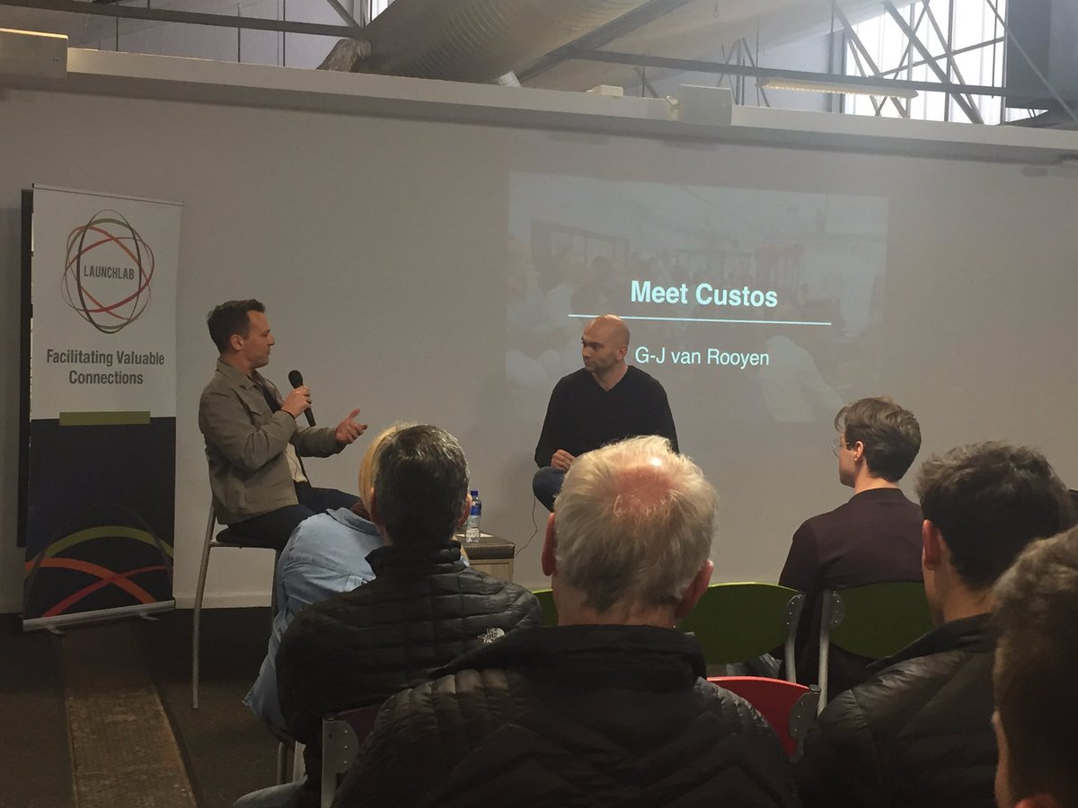 SULaunchLab's tweet photo. G-J van Rooyen, CEO of @CustosTech tells us how they first came about the idea by asking if digital rights management could be used as cryptocurrency @4imobile @StelliesDigital #SDLLTalk https://t.co/tAQn07KxpF