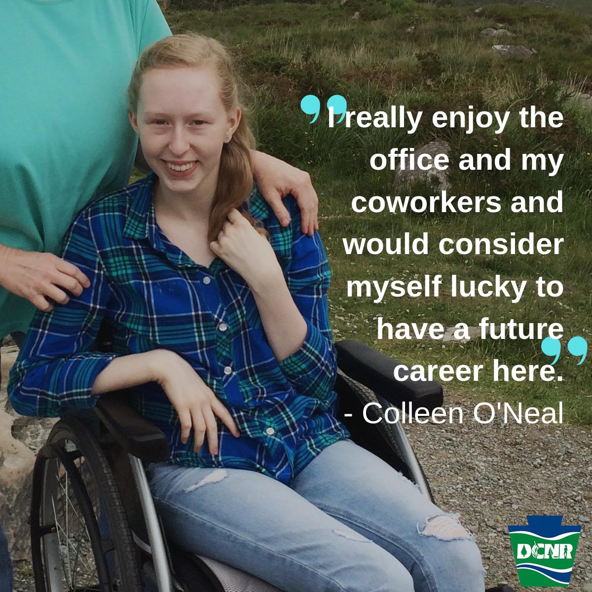 DCNRnews's tweet image. Meet Colleen O’Neal. In December, she graduates from @Edinboro with a degree in #geology. She works in the minerals division of DCNR's Bureau of Forestry, which allows her to work with the subject she loves in an office environment. #PASummerInterns #InternsofPA2019