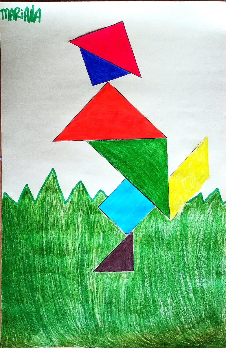 lynnhu2's tweet image. Kudos to my summer students, who learn geometric terms through tangram &amp;amp; then transform the shapes into art!  Great job!!
