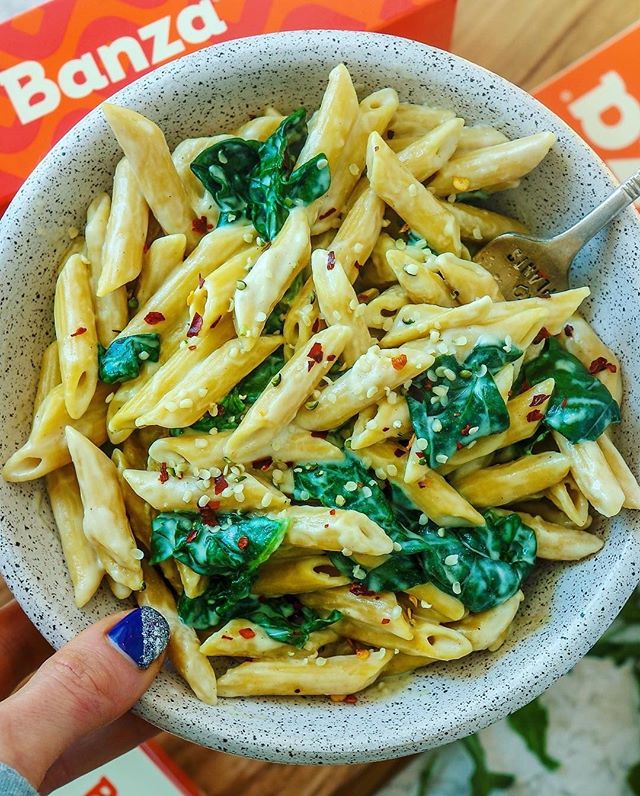 In life, you should always spinach what you start. For example, a box of pasta. [📷: starinfinitefood]