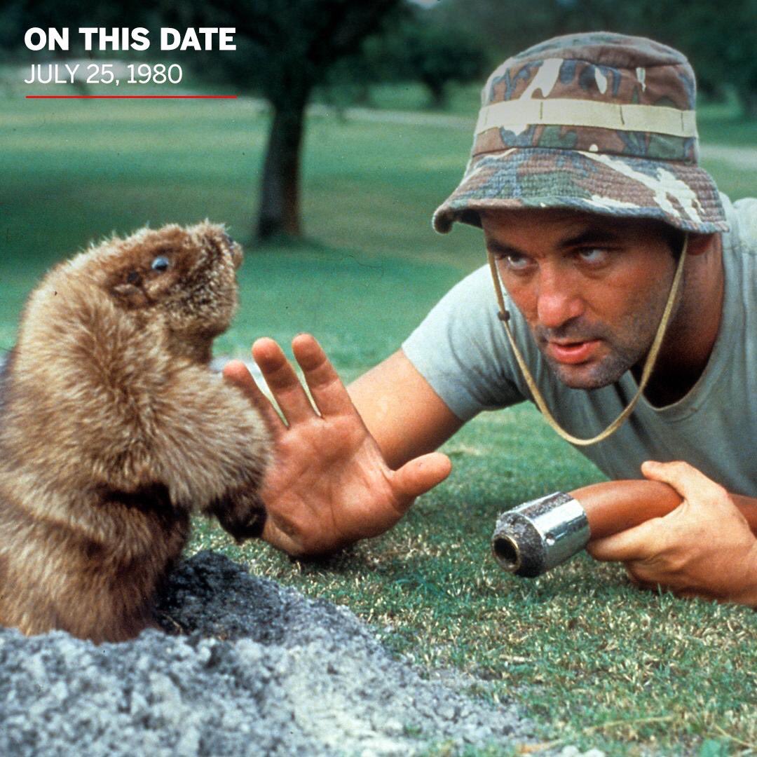 MetterCupTrophy's tweet photo. On this date in 1980, Carl Spackler's battle with a gopher indirectly led to Danny Noonan and Ty Webb winning a $160,000 wager against Judge Smails. https://t.co/pxw4LV5rCd