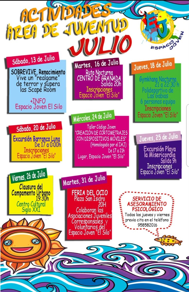 GabiaGames's tweet photo. Os esperamos el día 31 Miércoles de Julio en La Feria del Ocio de @AytoLasGabias organizada por @JuventudGabia con la colaboración de las Asociaciones Juveniles de Las Gabias!

Entre ellas nosotros aportando nuestro granito de arena🌊🔫 https://t.co/WVKJHwYNB1
