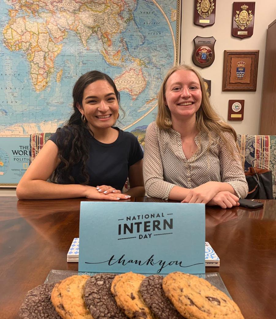 CoSAEDD's tweet photo. Happy #NationalInternDay to our Ambassador Interns with @COSAIRO and Economic Development. Gabriella, Jo, and Mireya -- we appreciate all you do to help our department and City.  Thank you! @COSADHS #COSAInterns https://t.co/yLVjkNrTBN
