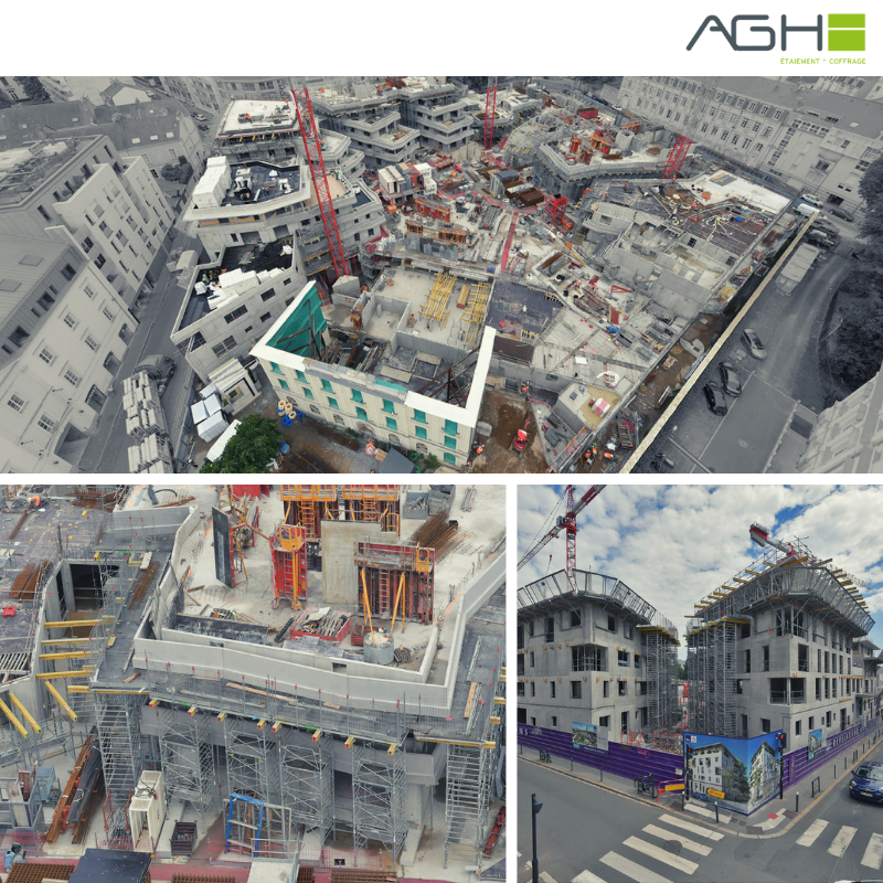 AGHcoffrage's tweet photo. Chantier – « Révélations » un projet de taille à Nantes !  
Cadences élevées, + de 25 000m² de coffrage de plancher en aluminium et tours étaiement. Le Groupe Legendre et le Groupe AGH se sont associés pour la réussite de ce projet porté par @altareacogedim https://t.co/gYuAHsIfEw