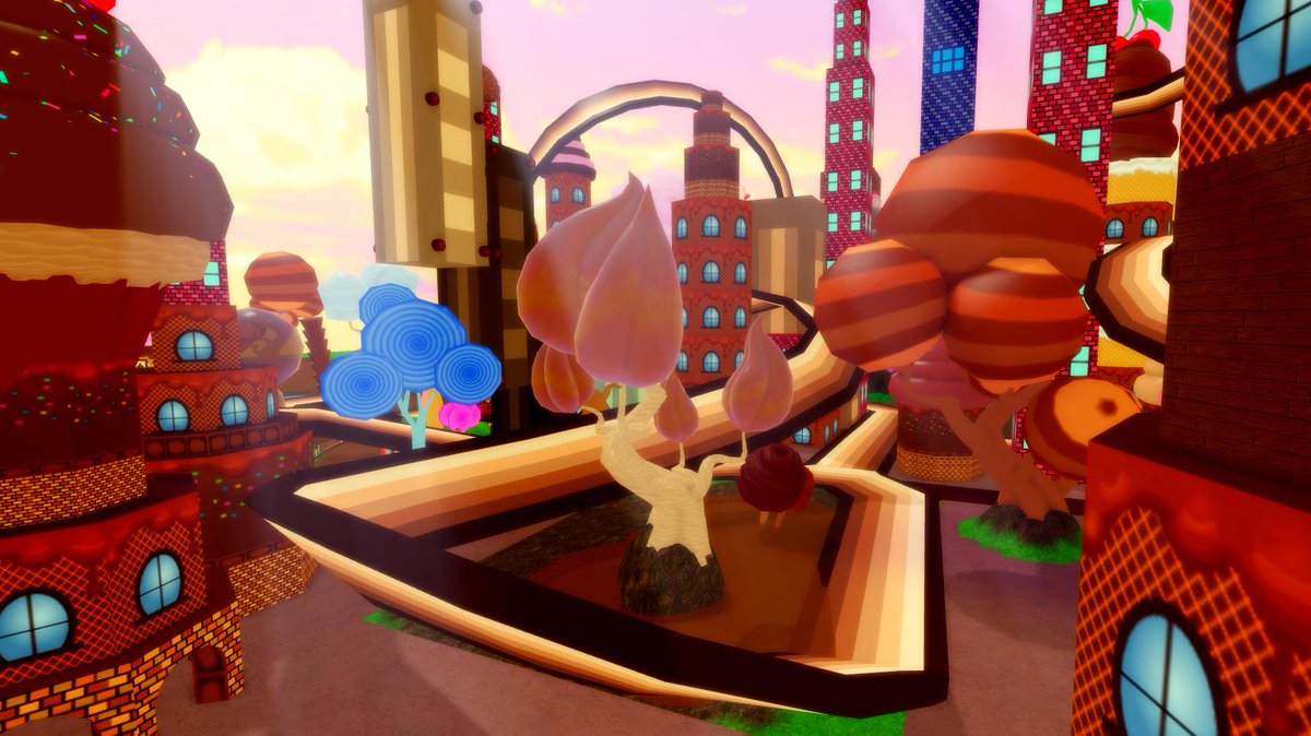 BeeismRblx's tweet photo. think I'll name this map Sweet Skylines 🌆🍫

almost done, it still needs life🤔

#RobloxDev https://t.co/4tV5dNK3RS