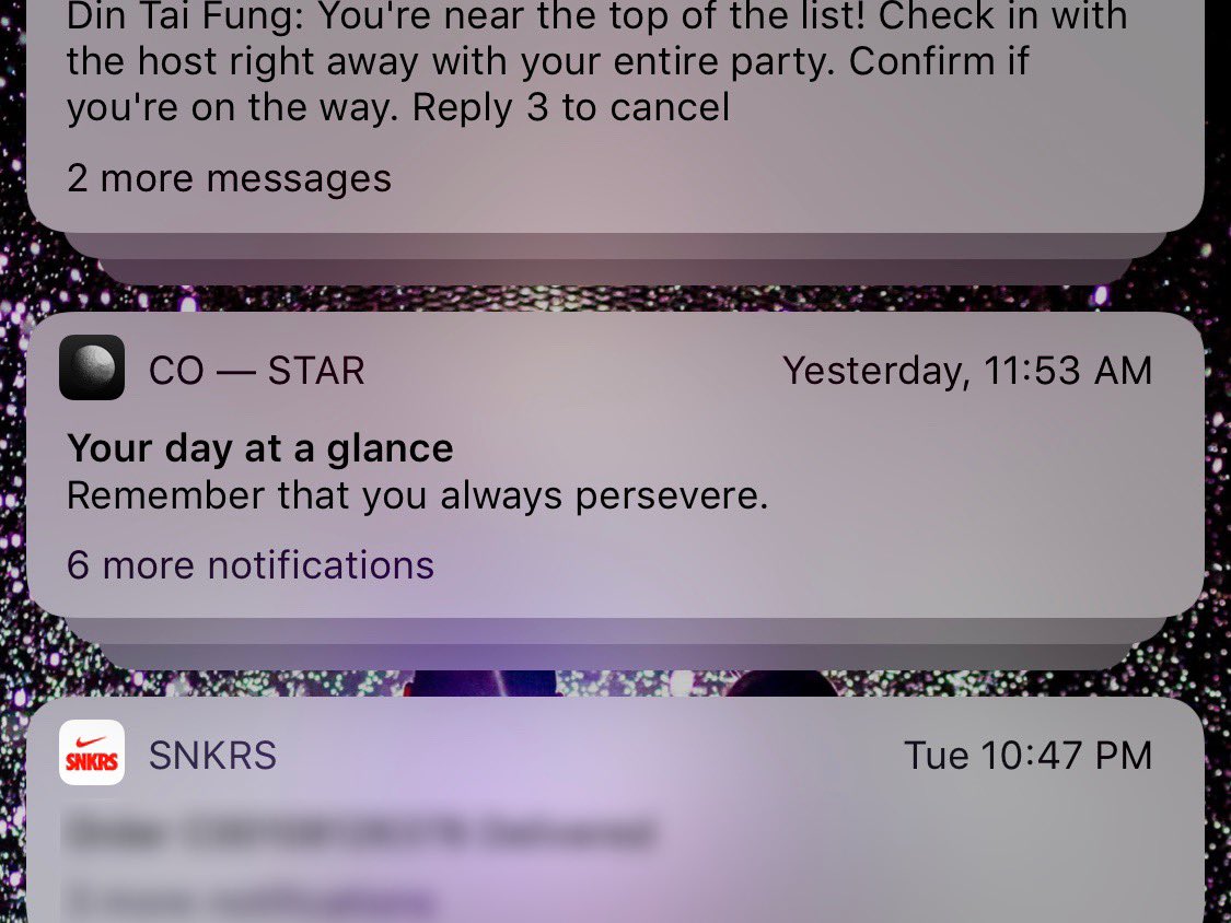 Yesterday’s Co-Star reminder: 

Remember that you always persevere. 

💫