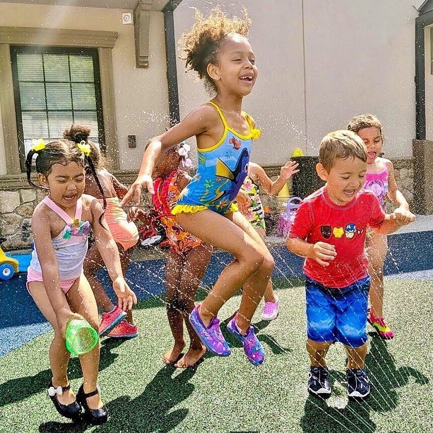 TheLearningExp's tweet photo. Have you ever seen someone jump for joy so literally? We love creating smiles at #CampTLE! #creatingsmiles #summerfun https://t.co/GPP1hX7nfV