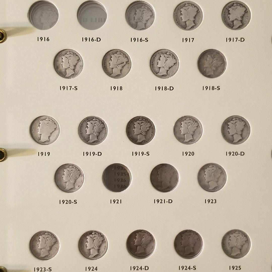 couchcollect's tweet image. Can't wait to finish my Mercury Dime collection. What is your favorite silver coin?

#MercuryDime #Dime #SilverDime #SilverCoins #Silver #Coins #CoinCollecting #Numismatics #CouchCollectibles
