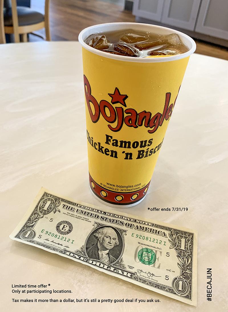 becajun's tweet photo. What other legend can you buy with just a dollar? (Limited time offer until 7/31) #LegendaryIcedTea #ItsBoTime #BeCajun https://t.co/jTQU7fdmTk