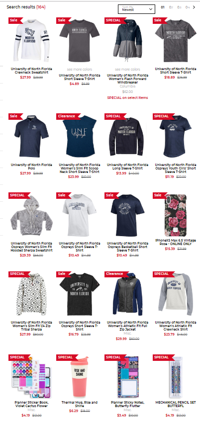 Big summer Sale at the <a href="/unfbookstore/">UNF Bookstore</a>.  Receive an additional 30% off clearance prices.  Now through Sept. 11th.   While supplies last.

bkstr.com/northfloridast…