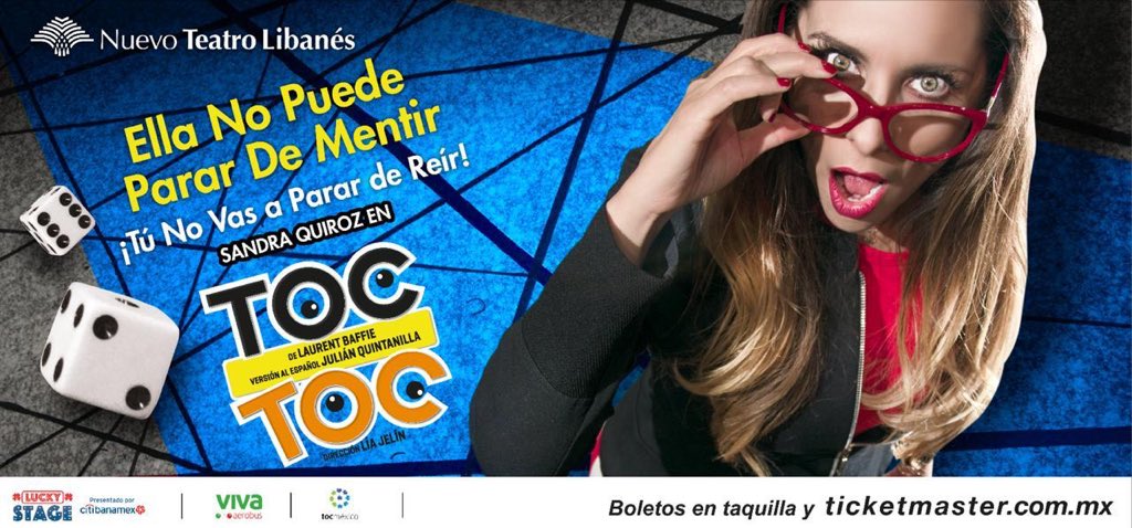 TOC TOC, En el Teatro Libanés de viernes a domingo. VEN A MORIRTE DE RISA!!! 😂😂😂 con  <a href="/fastlicht/">Ricardo Fastlicht</a> <a href="/faisirrito/">Faisy 🐺</a> <a href="/lolacortesreal/">Lola Cortés</a> <a href="/silviamariscal/">Silvia Mariscal Díaz</a> <a href="/dariromo/">Dariana Romo</a> y <a href="/PedroPrietoTv/">Pedro Prieto</a>