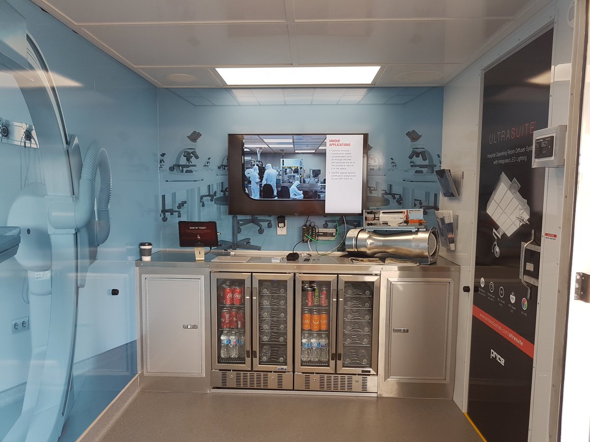 PriceHVAC's tweet photo. Check out the fully functional Price UltraFFU controlled via the Price Webserver when UltraTour visits you!
#HVAC #ScienceOfComfort #UltraSuite #UltraTour #Diffuser #LEDlighting #surgicalsuite #CriticalEnvironment https://t.co/ag6eNpAyDb