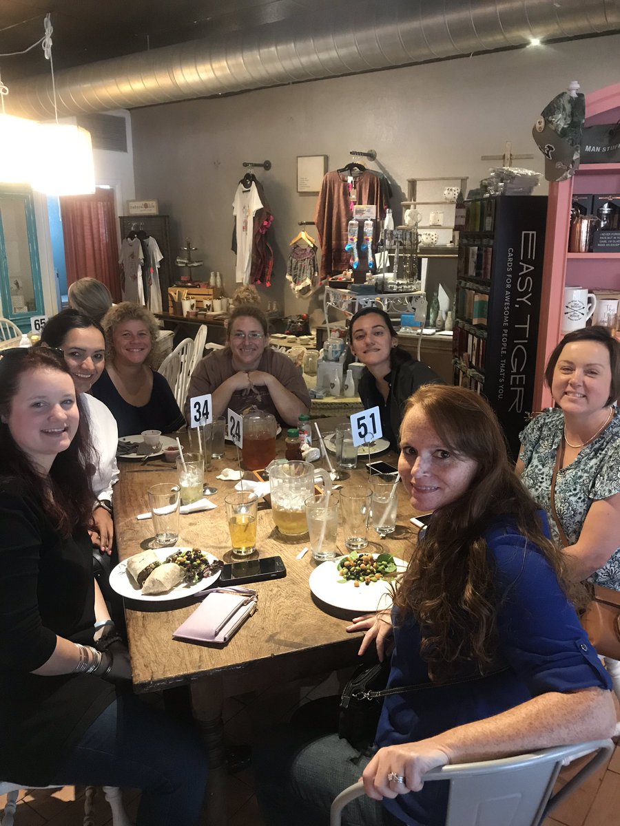 Getting to know some of our new STEM family @ Infusion Tea! We had great food! Thanks for the gift card! #stem19