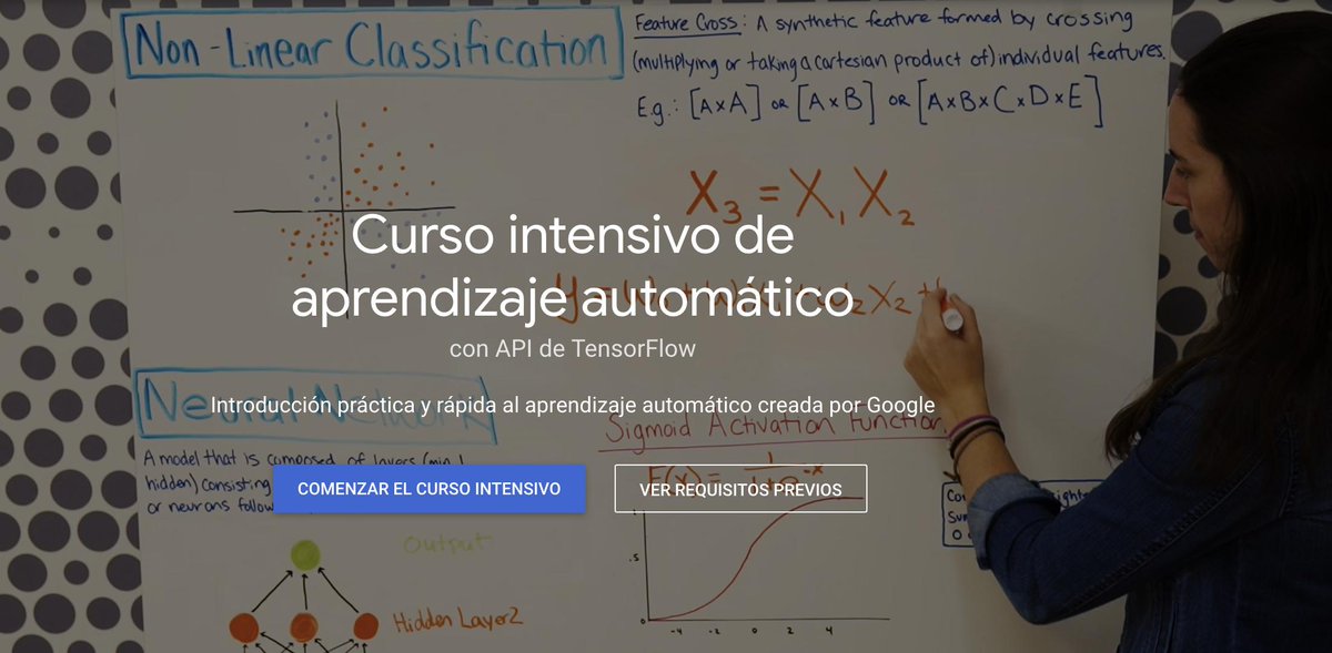 eUAEM's tweet photo. ¡Gratis! Curso intensivo de aprendizaje automático. https://t.co/1dxrnHCMOr https://t.co/L8lKUaNffG