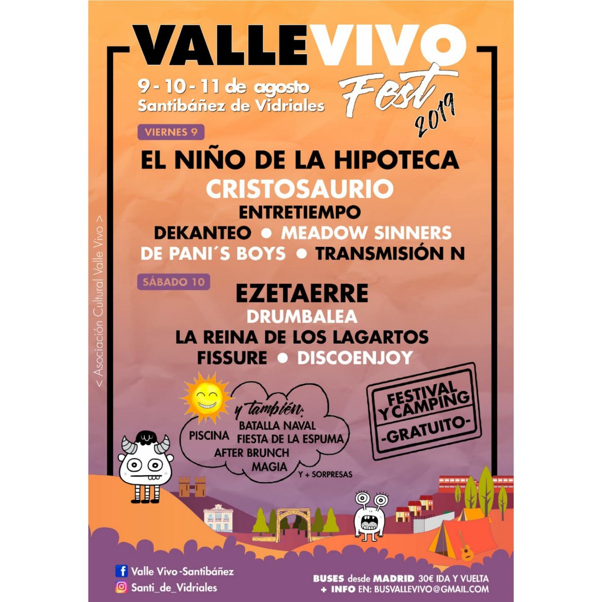 ValleVivoFest's tweet photo. Este es el cartel día por día! Solo quedan dos semanas 😬 https://t.co/xFDvmHNZsK