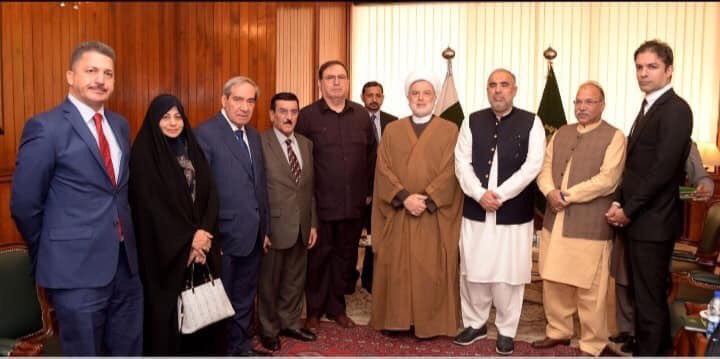 Humam_Hamoudi's tweet photo. همام حمودي ورئيس برلمان باكستان يؤكدان على تفعيل اللجان المشتركة والاستفادة من الانفتاح الاستثماري بالعراق https://t.co/VZwYNdWp2Z