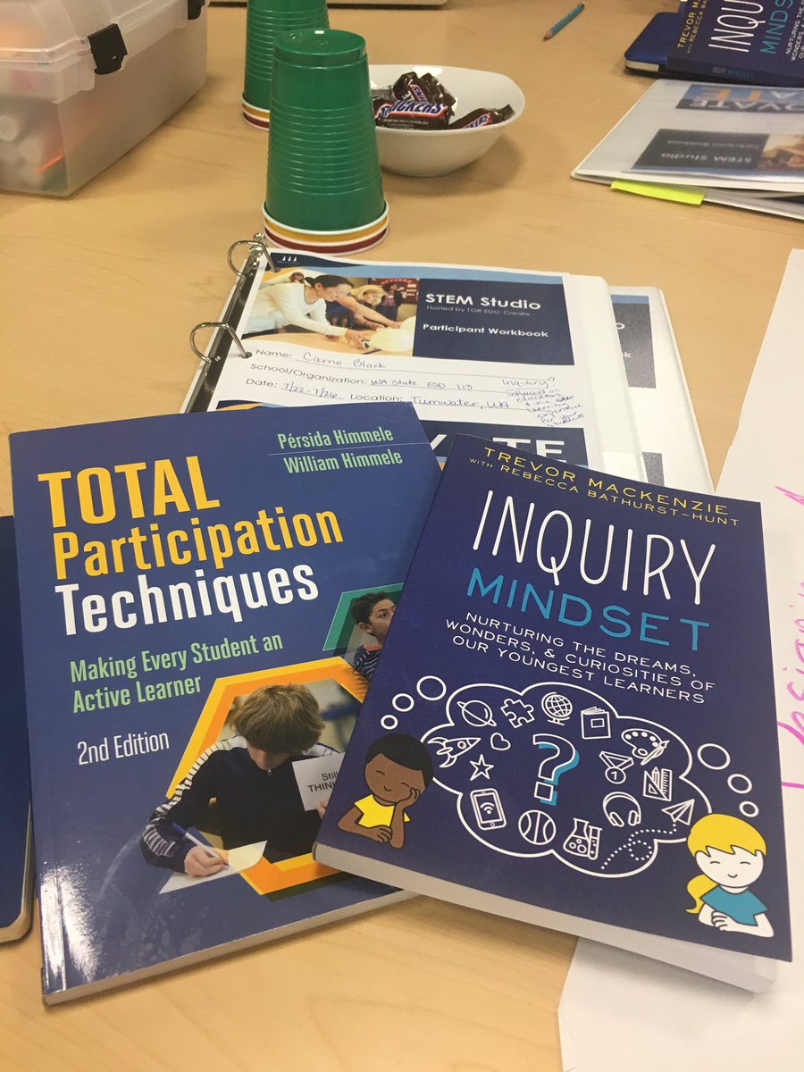 mrsblackrms's tweet image. Super excited to read these books from @TGRFound #STEMstudio! #inquiry #totalparticipation #inquirymindset