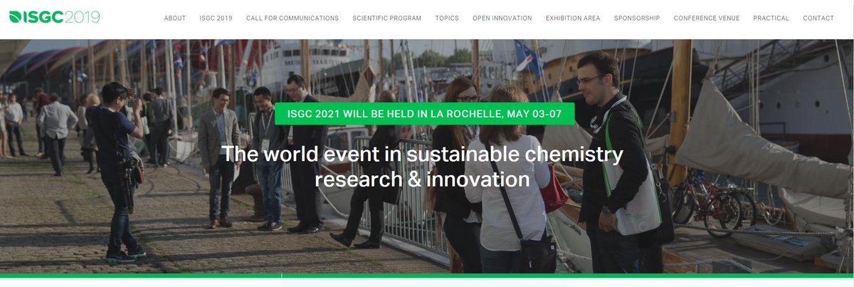 FranceschiCF's tweet photo. ISGC 2021 ! Green and Sustainable Chemistry for Scientists and industries!
https://t.co/DvoIJrTYMB #greenchemistry #innovation https://t.co/B4KIlixGhP