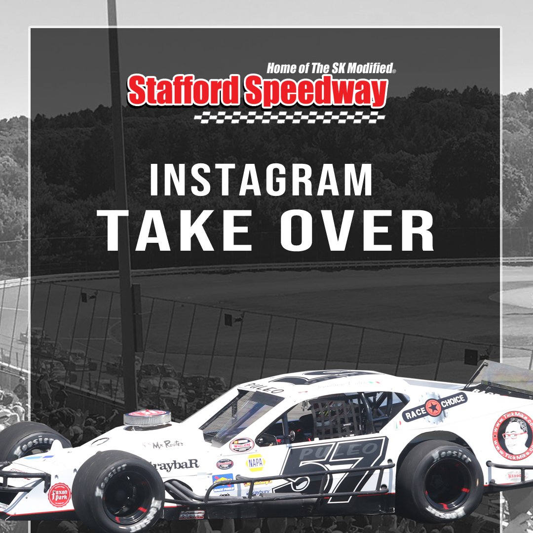 StaffordSpeedwy's tweet photo. Instagram Takeover!

Rookie Jon Puleo will be taking over our Instagram account tomorrow. Follow along with the #57 SK Light team for a behind the scenes look at race day. Go follow Stafford Speedway on the IG! #Takeover #MyTrackMyRoots #Nascar #Puleo #StaffordSpeedway https://t.co/pT0U3xqukZ