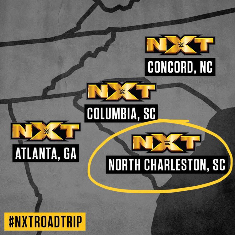 therealestwendy's tweet image. First up on the #NXTRoadTrip... #NXTNorthCharleston! Can’t wait!!