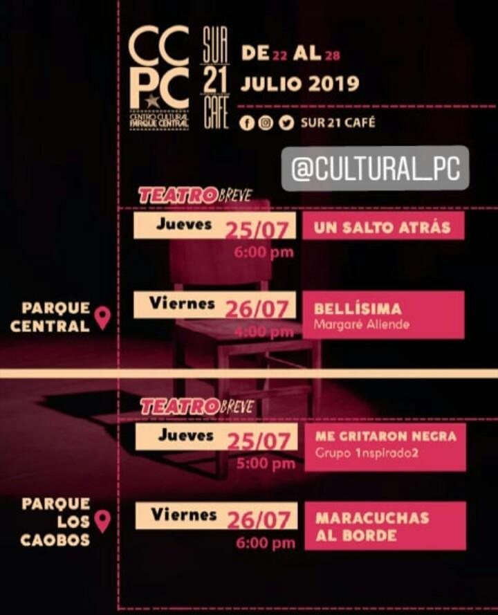 No te puedes perder nuestra programación te esperamos en nuestros espacios ... #centroculturalparquecentral