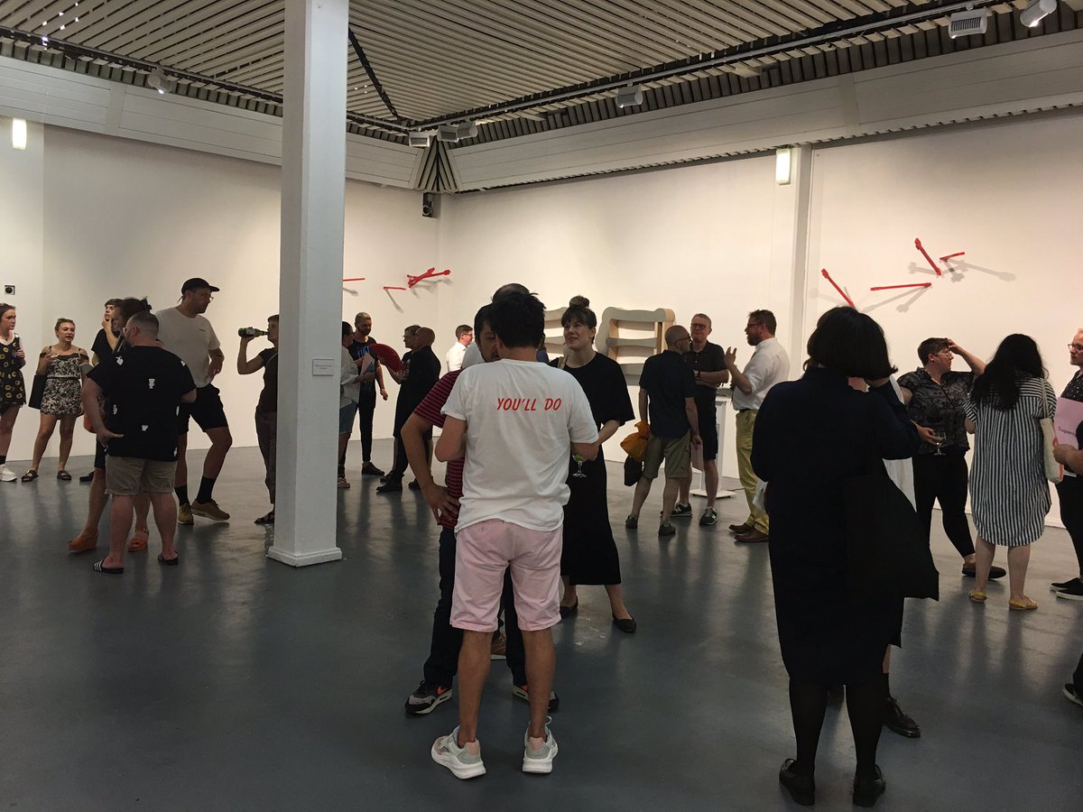 AlisonMc_F's tweet photo. So pleased to be at launch of Liam Fallon: Supersymmetry @the_turnpike tonight, Liam’s first solo exhibition, curated by @M_Retallick lucky to have this amazing exhibition in #Leigh extra bonus to see @AL00100110AL @Helenstalker3 @PaulACostello1 Get along its on until 7 Sept 👇 https://t.co/0e2bIBR3DP