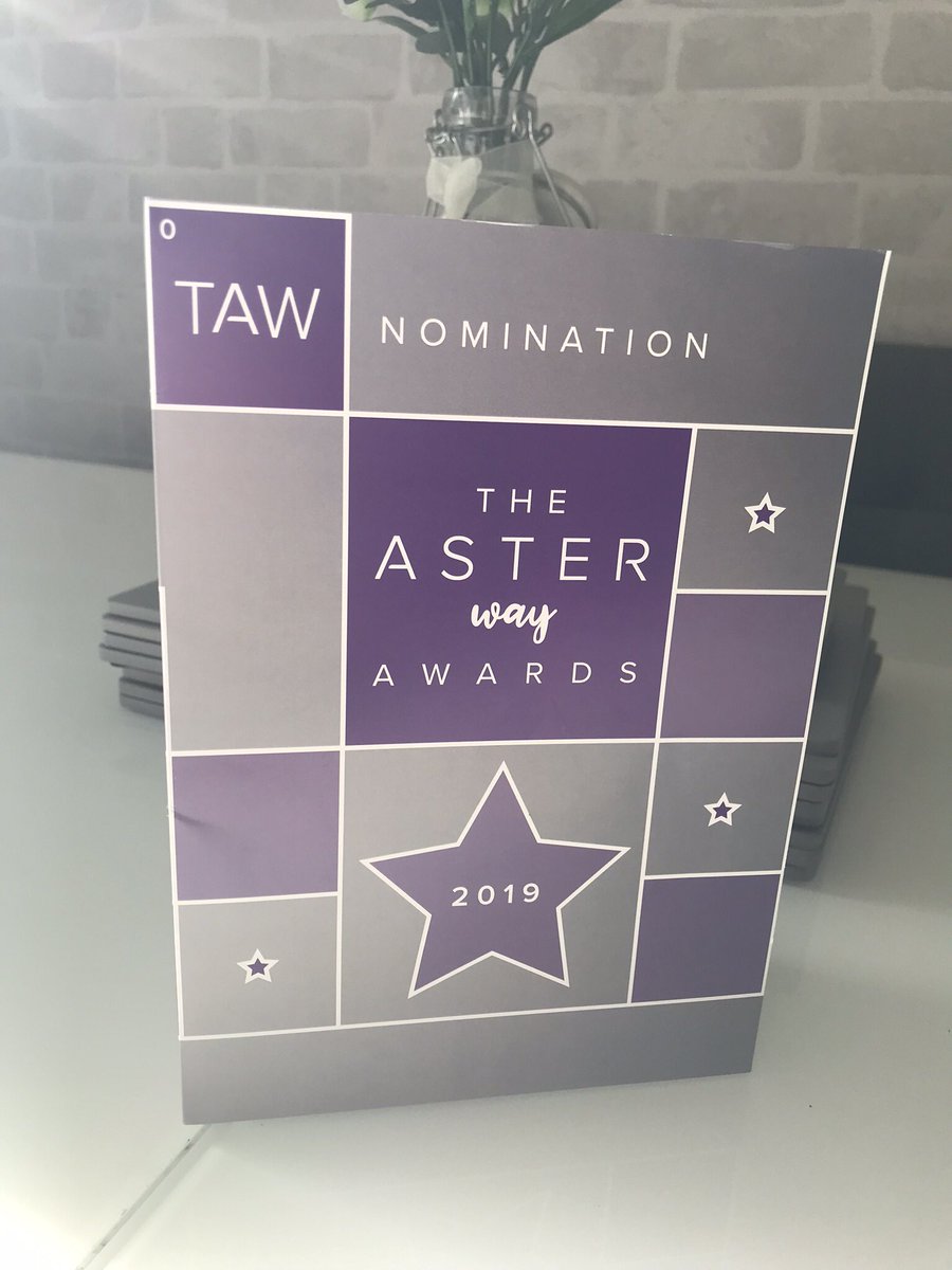 Verityclarke79's tweet photo. Well what a lovely surprise to be nominated for the network of teams award. You kept that quiet @lnewman01 xx #TheAsterWayAwards #LoveWhereYouWork https://t.co/yf96dij79G