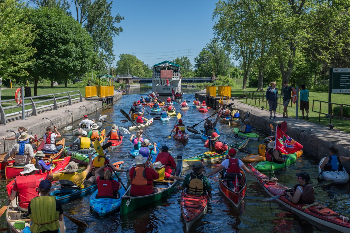 TrentSevernNHS's tweet photo. #LockAndPaddle 2017. Who was there when we celebrated #Canada150? https://t.co/fAt9spc1jb