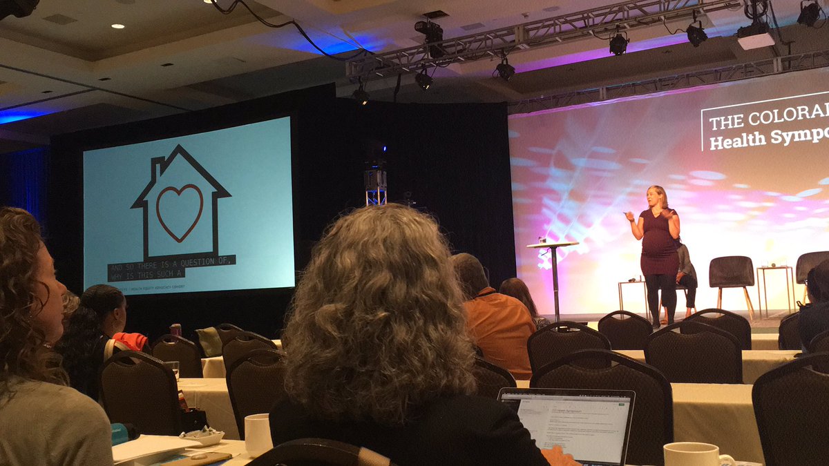 CHI_Karam's tweet photo. @COHealthInst Director Emily Johnson: “Communities experiencing homelessness on average have a life expectancy 30 years shorter than the rest of the population.” (47 years v. 77 years).
A 30 year difference. #CHS19 #cohealth https://t.co/n0H19IWzvB