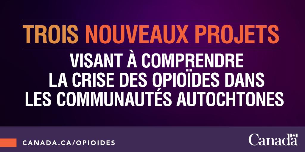 MinSanteCAN's tweet photo. Les projets de @MBMetis_MMF,  @ThunderbirdPF et @Nanaandawe nous aideront à mieux comprendre l’incidence qu’ont les méfaits liés aux substances et la #CriseDesOpioïdes sur les Autochtones et leurs communautés. https://t.co/CdNqE0mbus https://t.co/OUicPl41xw