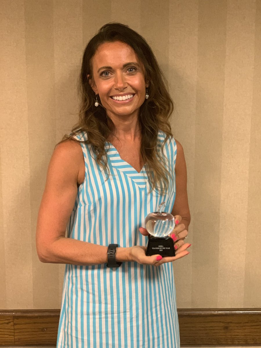 Introducing the Kentucky Marketing Education Association Teacher of the Year, Mrs. Angie Rush!  So proud of this lady and so grateful for the many lives she has positively impacted as a teacher and peer! We already knew she was the best! <a href="/barrenschools/">Barren Co. Schools</a>