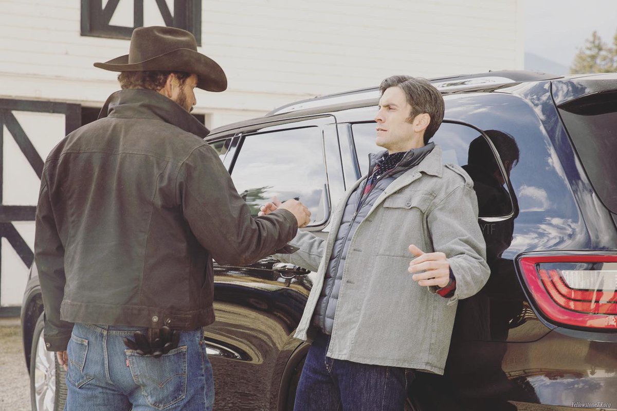 YellowstoneFans's tweet photo. Jimmy takes a shot at rodeo competition; Jamie makes a drastic movie in order to protect his family and reverse a previous mistake and turns to Rip for help. View more of the episode stills at https://t.co/kKfzbQ2iud #YellowstoneTV @_JeffersonWhite @colehauser https://t.co/LEU7qOJxRn