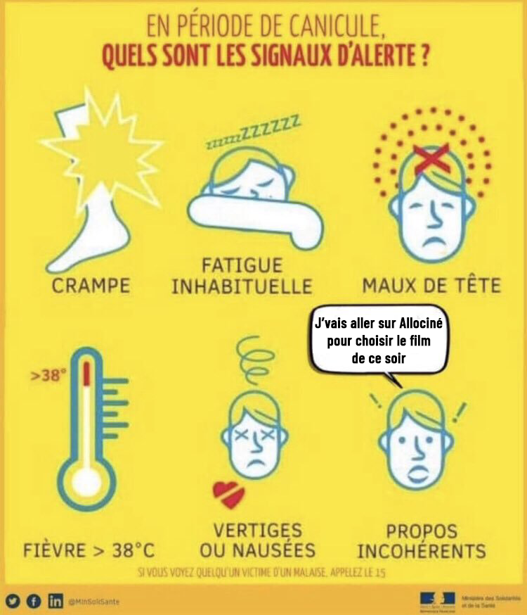 Sachez repérer les signaux au bons moments. #canicule #alerterouge #hottestdayoftheyear