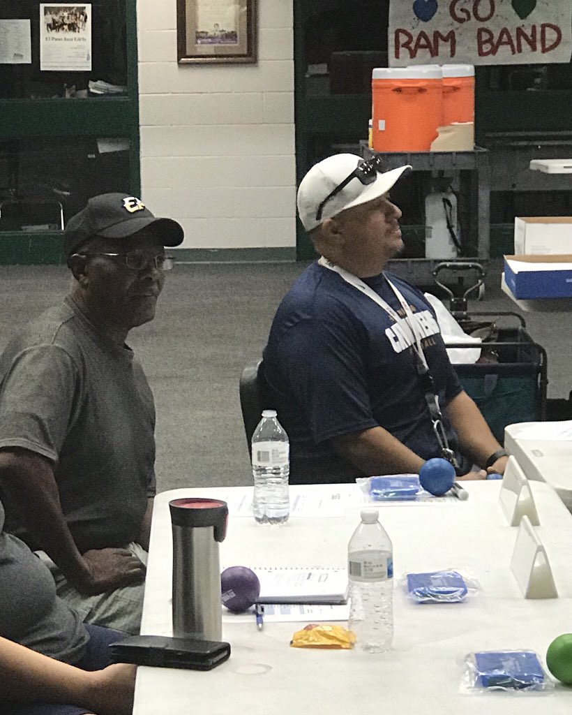 JNunn_ADM's tweet photo. The #TeamSISD Health teachers engaged in round-table discussions during todayโs job-a-like training at Montwood High School. https://t.co/D7uq9X9I3h