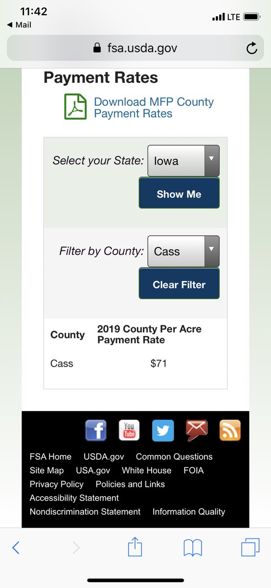 Here is the 2019 payment for Cass Co