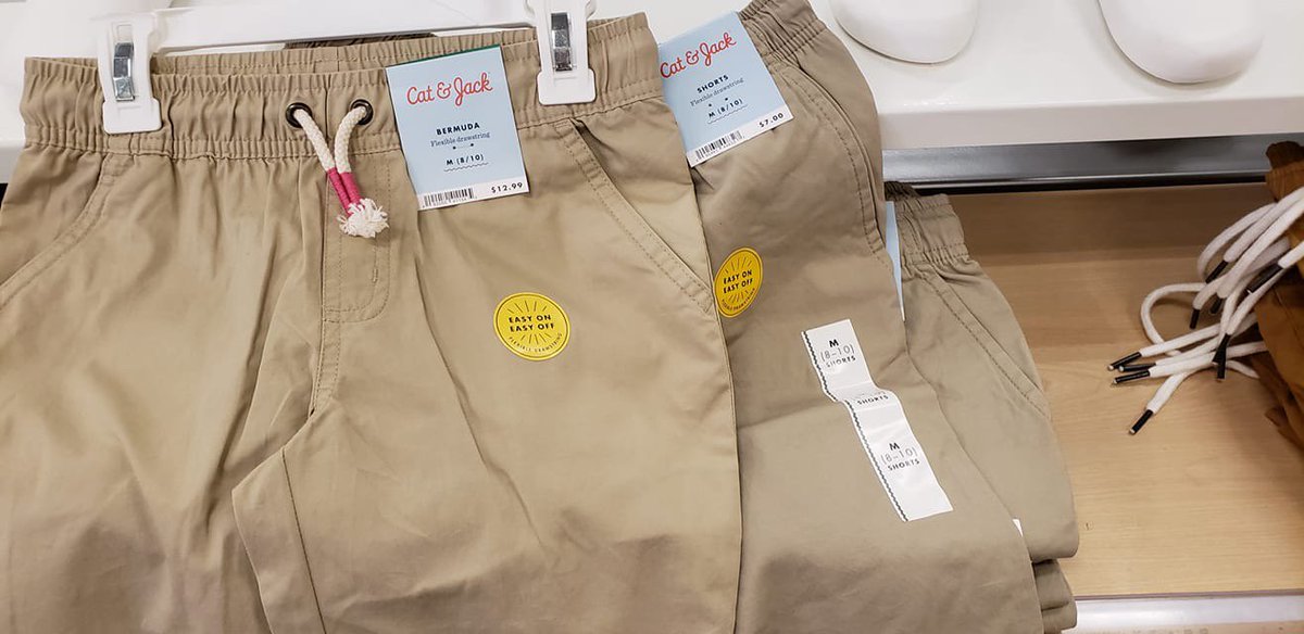Tara_Copeland's tweet photo. Hey @Target why are these “boy” shorts both slightly longer AND $6 cheaper than the “girl” version in the same style and size?!? https://t.co/3VbkyiZLK7