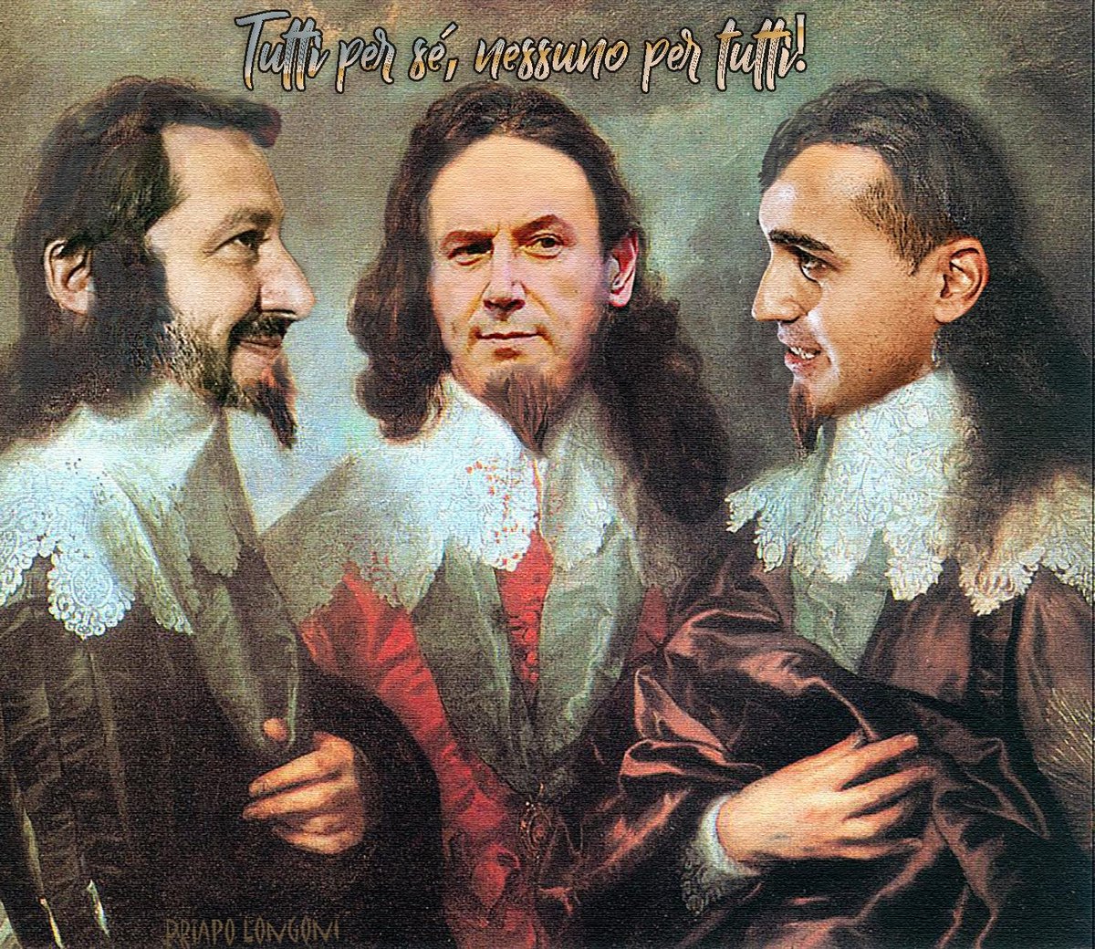 LanoCorio's tweet photo. I tre #Moschettoni #Salvini #Conte #DiMaio #Governo #GovernoConte #moschettieri https://t.co/Bux1oj6ew0