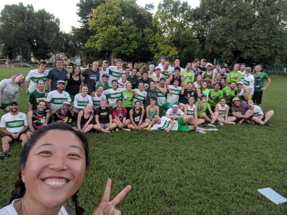 We love our Minnesota community!
We had the privilege of playing <a href="/mojojojomn/">Mojo Jojo Ultimate</a> last night, a local MN team who took 1st at a tournament (MUDI) this past weekend! The MN Ultimate community is so great and we're lucky to be a part of it where we get to play awesome teams like this!