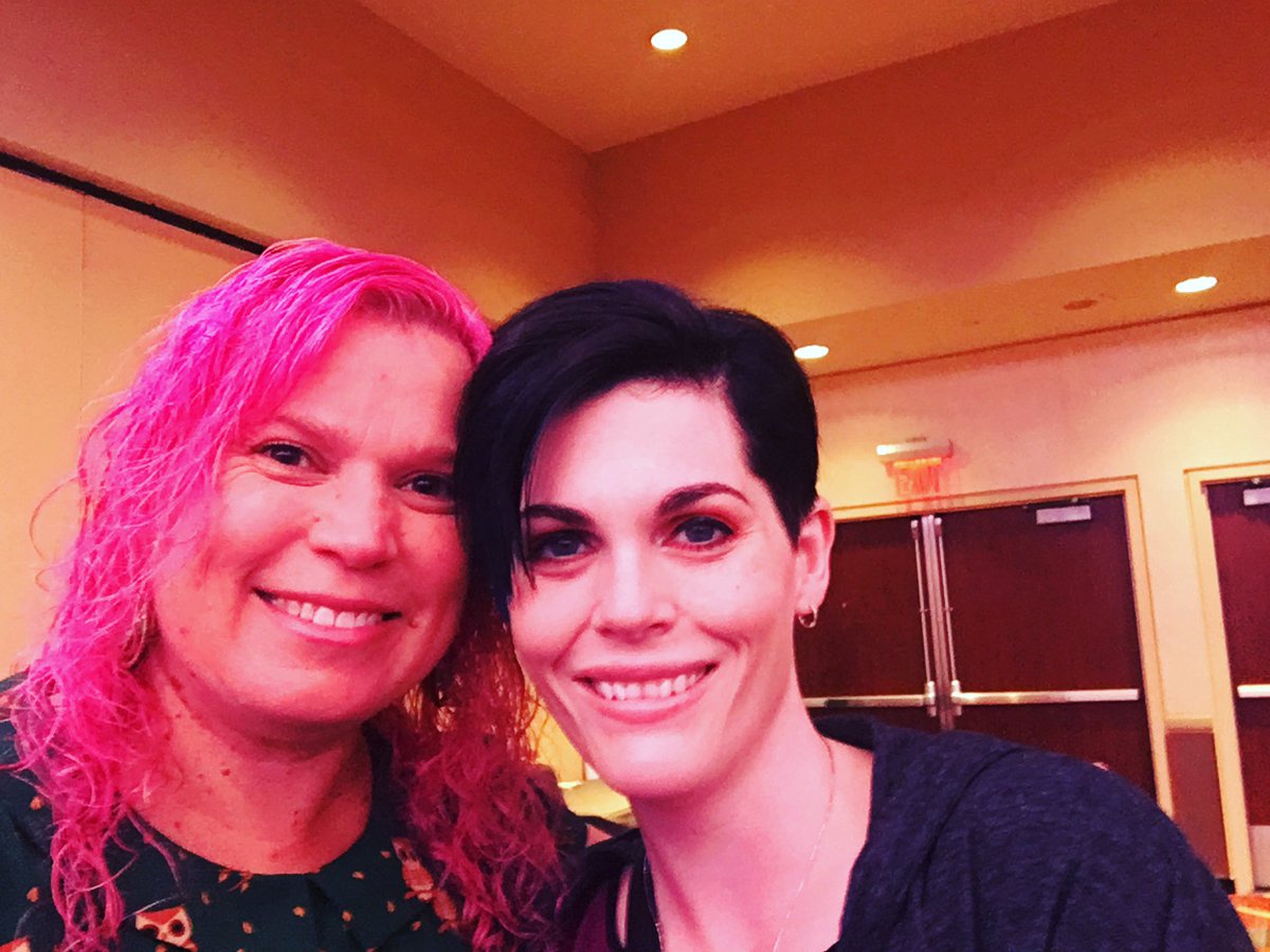 S_M_Johnston's tweet image. After 8 years, @Fizzygrrland I finally met at #RWA19

We first met as #PitchMadness hosts 😃