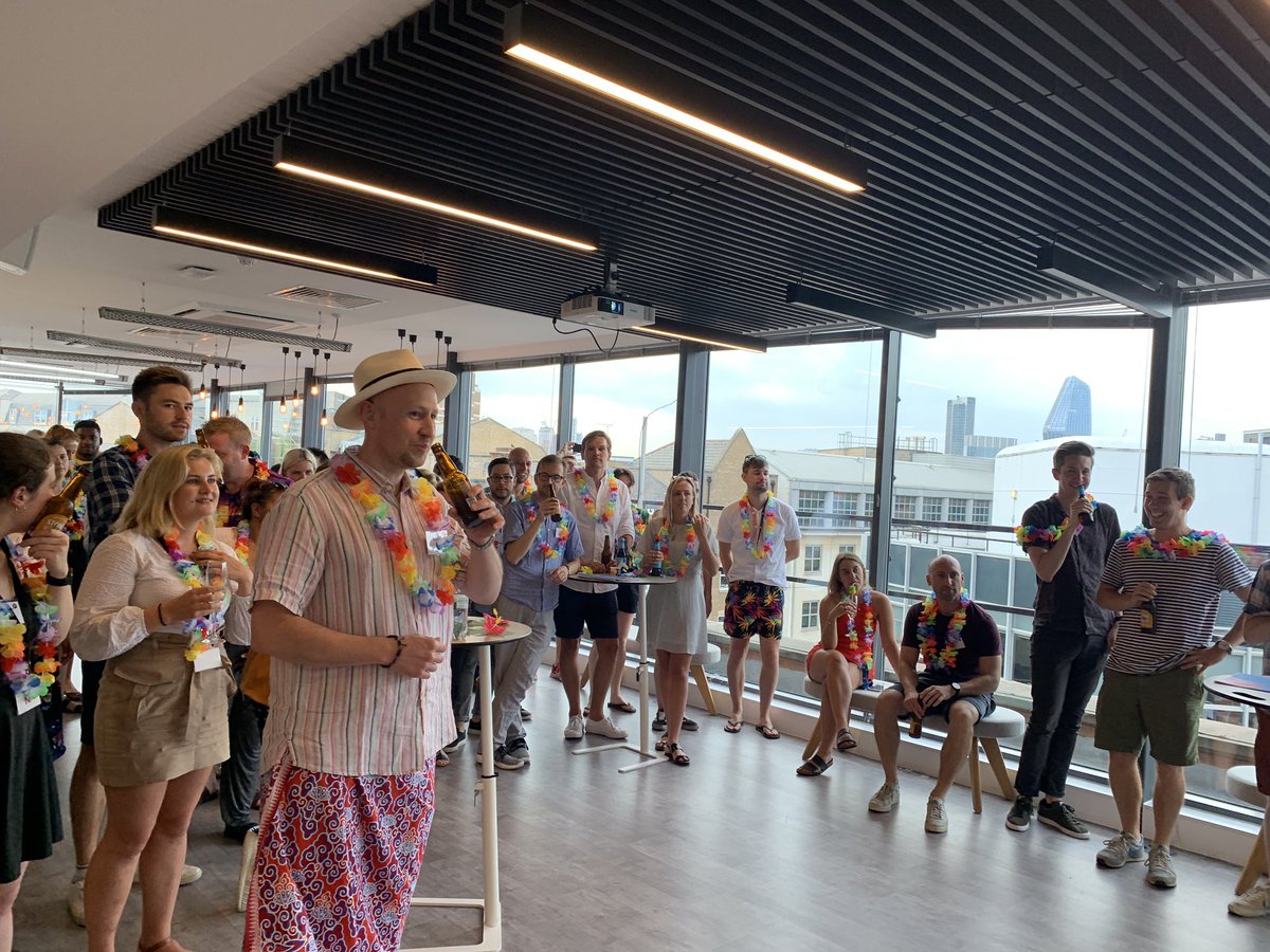 Our on board announcements have taken place and we are clear to land. 

Fantastic words from <a href="/LondonSport/">London Sport</a> chair <a href="/jillian_moore/">Jillian Moore</a> to officially start the party! #HawaiianHouseParty #collaboration