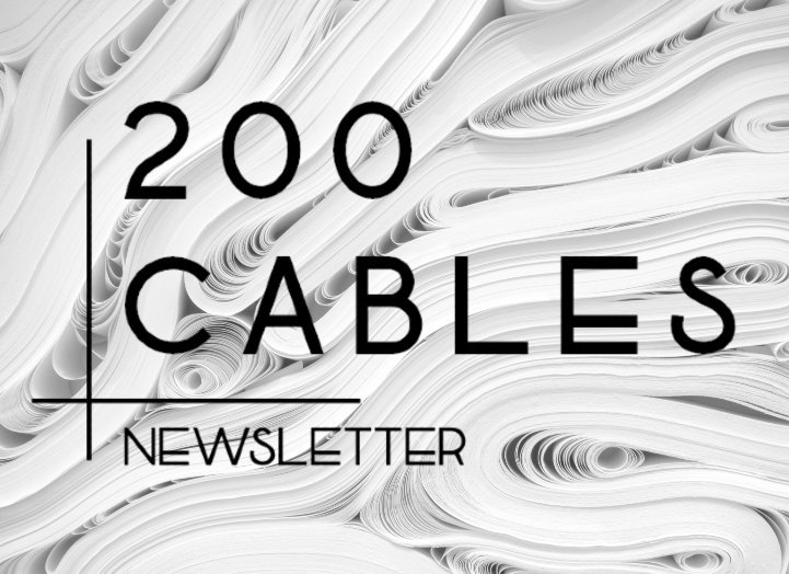 Todos estos años yendo a recis, trabajando con bandas y leyendo artículos sobre música nos dan ganas de compartir  mucha data. 
En agosto llega nuestro newsletter 🗞️
¡Suscribite desde ahora! bit.ly/200_cables_news