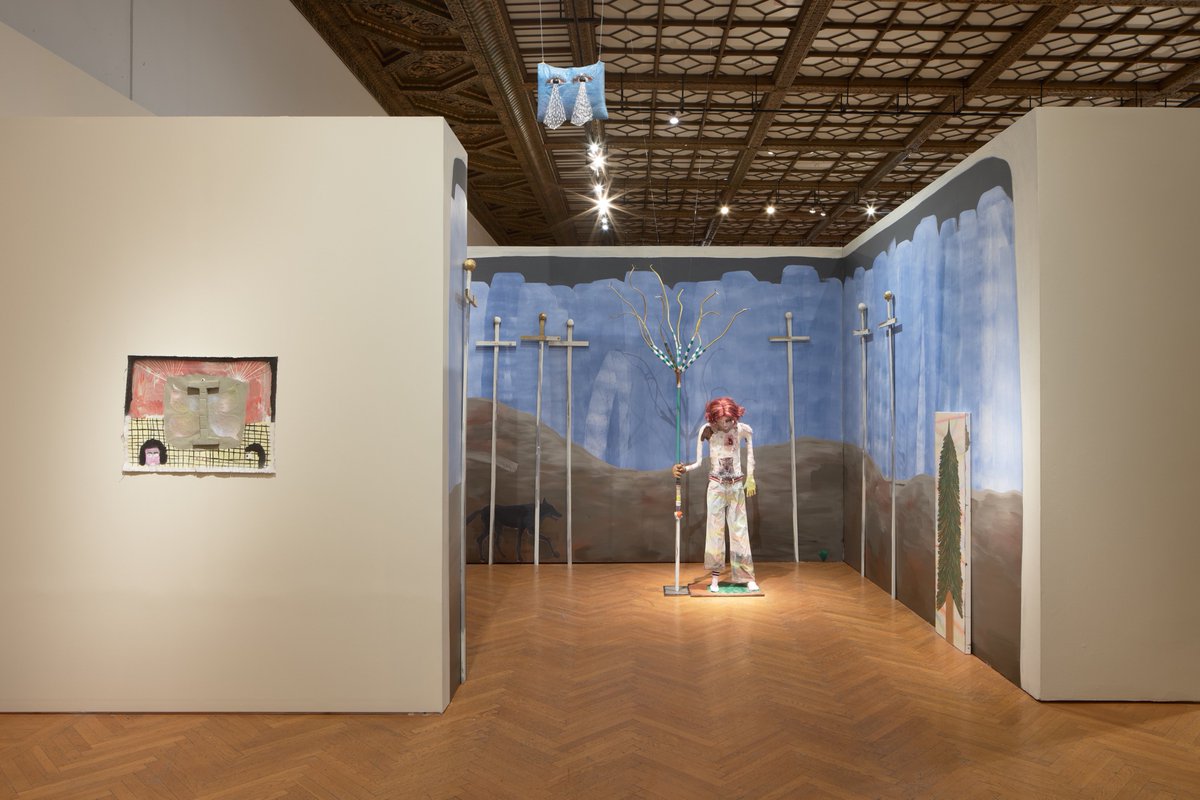 MillsArtMuseum's tweet photo. ๐ก๏ธ๐ก๏ธ๐ก๏ธ๐ก๏ธ๐ก๏ธ๐ก๏ธ๐ก๏ธ๐ก๏ธ๐ก๏ธ๐๏ธ The nine of swords is all about perception? What do you percieve is happening in this tableux?
#artprocessideas #catewhite #mcam https://t.co/eEQuoj6B2h