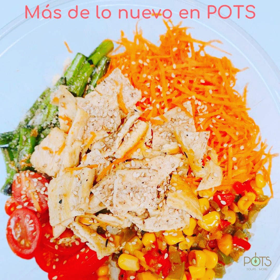 MexPots's tweet photo. Algo más de lo nuevo que está por llegar en POTS
Base de arroz con coco | pollo a la parrilla | zanahoria | maíz con pimientos | ejotes salteados | jitomate cherry
#quierosopa #potsmex #potsmx #pots #foodpornmx #comfortfoodmx https://t.co/ow9rfkhR7s