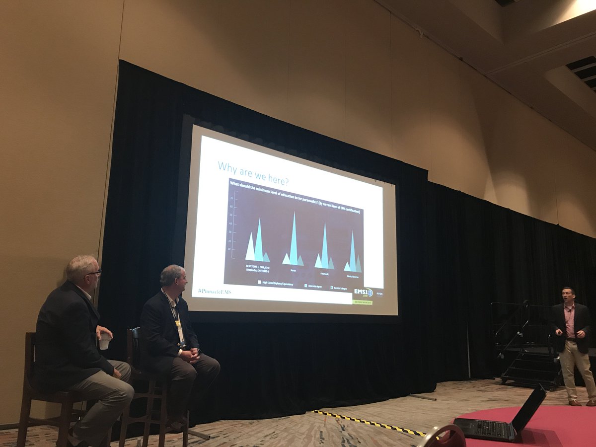 RedFlashGroup's tweet photo. Our very own @MScottGerber moderated a thought-provoking debate today at @PinnacleEMS with @LaCroixEMS and Bruce Evans, exploring the future of nomenclature and education standards in #EMS. #PinnacleEMS #Pinnacle2019 https://t.co/oUWpN9hd49