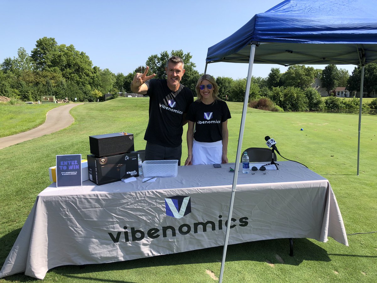 AdamRitz's tweet photo. Proud to be on site providing @Vibenomics #MusicAndMessaging w the @INfoodAndFuel Golf Outing. Stop by Hole 9 &amp; learn how we turn the speakers in your ceiling into #AudioMarketing &amp; #Advertising Revenue. @CStoreNews_  #AudioOutOfHome #AOOH #InStoreMusic https://t.co/p23oy4fEF0