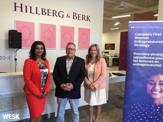 WESK (@wesk306) on Twitter photo Thank you to the Honourable <a href="/RalphGoodale/">Ralph Goodale</a> for his announcement of the Women Entrepreneurship Fund and Women Entrepreneurship Strategy Ecosystem Fund allowing WESK to support women entrepreneurs scale-up their businesses!
<a href="/hillbergandberk/">hillbergandberk</a>
@prabhamitchell Thank you to the Honourable <a href="/RalphGoodale/">Ralph Goodale</a> for his announcement of the Women Entrepreneurship Fund and Women Entrepreneurship Strategy Ecosystem Fund allowing WESK to support women entrepreneurs scale-up their businesses!
<a href="/hillbergandberk/">hillbergandberk</a>
@prabhamitchell