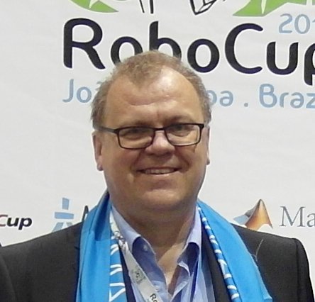 SvenBehnke's tweet photo. A sad message from the RoboCup Federation:

We are deeply saddened to report that Prof. Gerhard Kraetzschmar passed away last night.
Gerhard was a regular and active participant in RoboCup since the very early years of our organization.... https://t.co/frkp1ccBFr