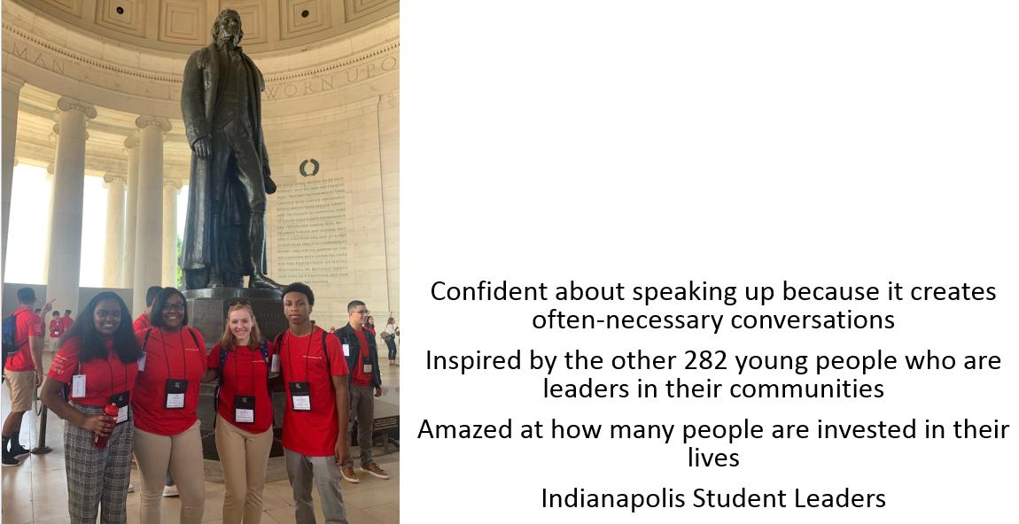 Between the work experience <a href="/NewfieldsToday/">Newfields - A Place for Art & Nature</a> and
what they learned at the leadership summit, #BofAStudentLeaders from Indianapolis are poised to be great leaders! #ServeInspireChange #Indybankofamerica #IND <a href="/KarenAPipes/">Karen Pipes</a>